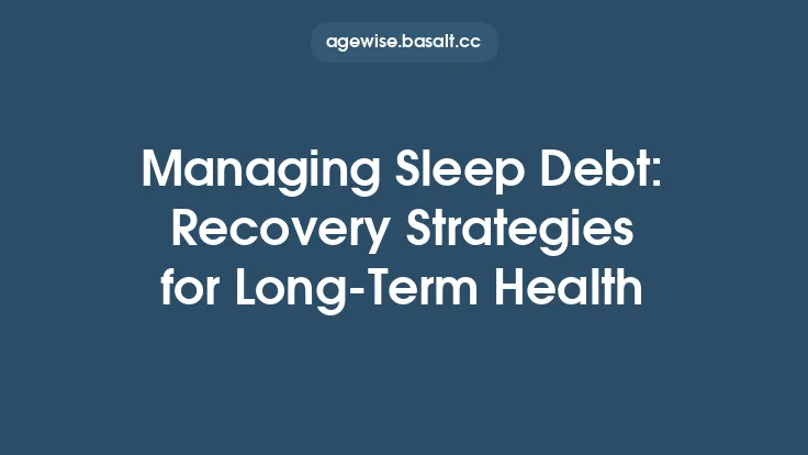 Managing Sleep Debt: Recovery Strategies for Long‑Term Health Thumbnail