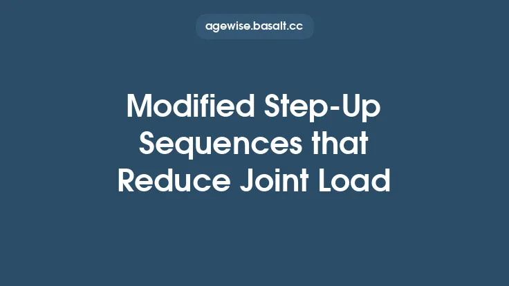 Modified Step‑Up Sequences that Reduce Joint Load Thumbnail