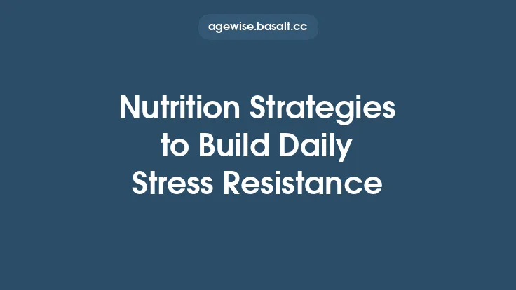Nutrition Strategies to Build Daily Stress Resistance Thumbnail