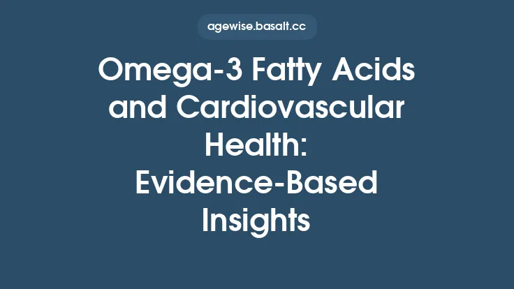 Omega‑3 Fatty Acids and Cardiovascular Health: Evidence‑Based Insights Thumbnail