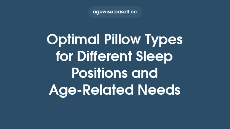Optimal Pillow Types for Different Sleep Positions and Age‑Related Needs Thumbnail