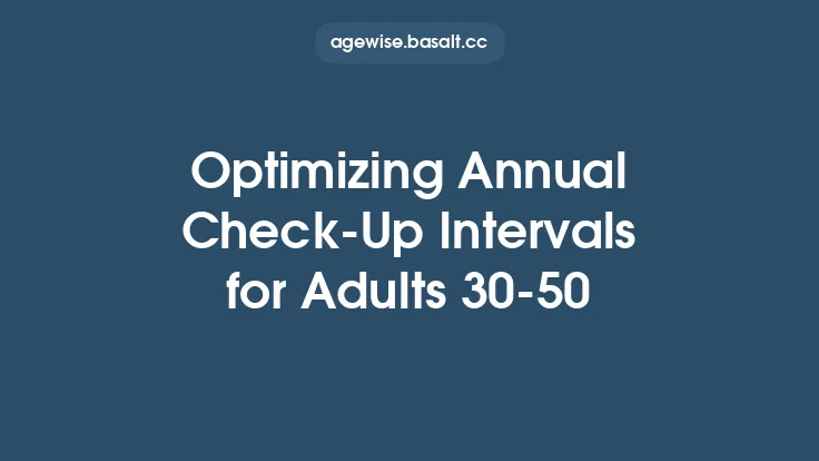Optimizing Annual Check‑Up Intervals for Adults 30‑50 Thumbnail