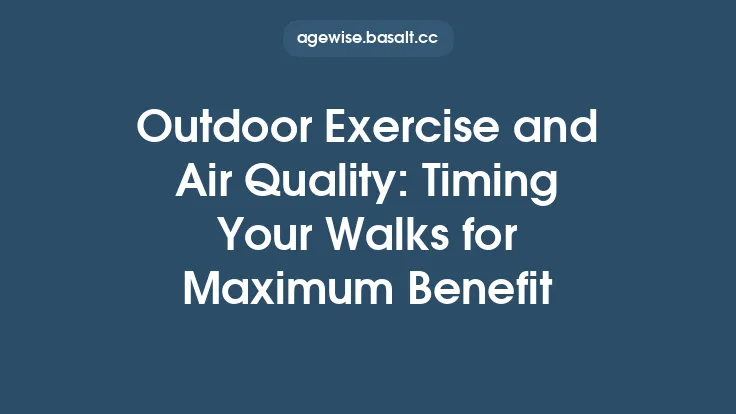 Outdoor Exercise and Air Quality: Timing Your Walks for Maximum Benefit Thumbnail
