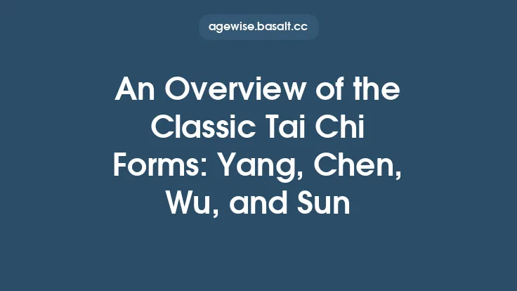 An Overview of the Classic Tai Chi Forms: Yang, Chen, Wu, and Sun Thumbnail