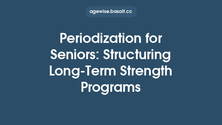 Periodization for Seniors: Structuring Long‑Term Strength Programs Thumbnail