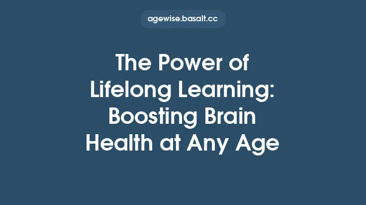 The Power of Lifelong Learning: Boosting Brain Health at Any Age Thumbnail
