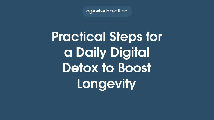 Practical Steps for a Daily Digital Detox to Boost Longevity Thumbnail