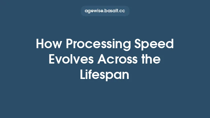 How Processing Speed Evolves Across the Lifespan Thumbnail