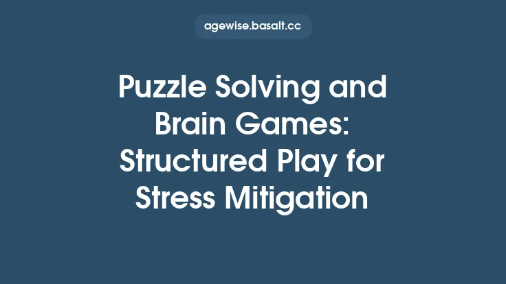 Puzzle Solving and Brain Games: Structured Play for Stress Mitigation Thumbnail