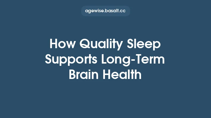How Quality Sleep Supports Long‑Term Brain Health Thumbnail