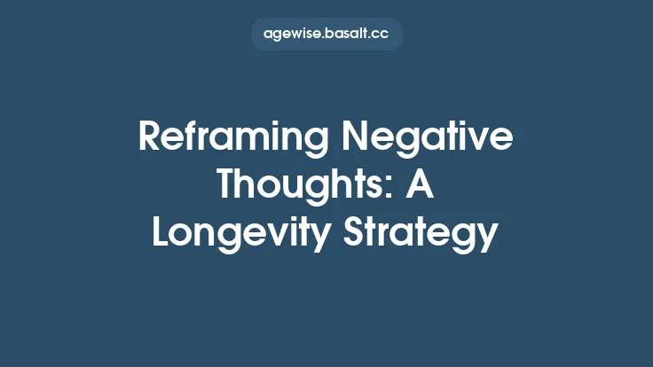 Reframing Negative Thoughts: A Longevity Strategy Thumbnail
