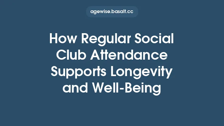 How Regular Social Club Attendance Supports Longevity and Well‑Being Thumbnail