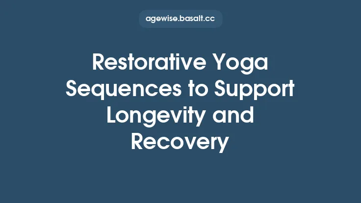 Restorative Yoga Sequences to Support Longevity and Recovery Thumbnail