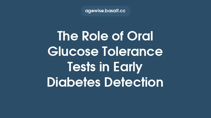 The Role of Oral Glucose Tolerance Tests in Early Diabetes Detection Thumbnail