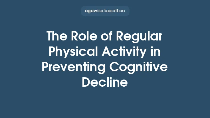 The Role of Regular Physical Activity in Preventing Cognitive Decline Thumbnail