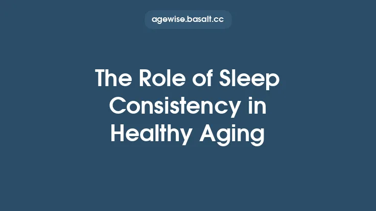 The Role of Sleep Consistency in Healthy Aging Thumbnail