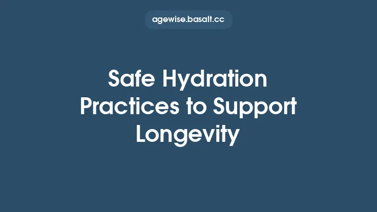 Safe Hydration Practices to Support Longevity Thumbnail