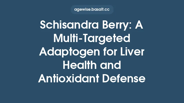 Schisandra Berry: A Multi‑Targeted Adaptogen for Liver Health and Antioxidant Defense Thumbnail