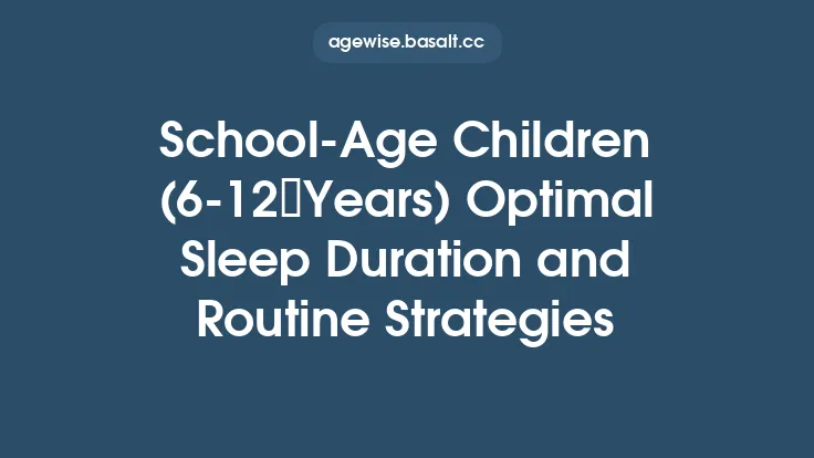 School‑Age Children (6‑12 Years) Optimal Sleep Duration and Routine Strategies Thumbnail