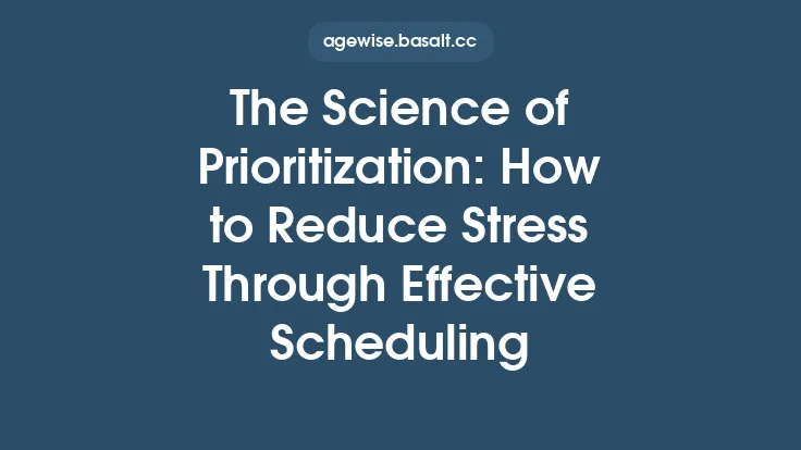 The Science of Prioritization: How to Reduce Stress Through Effective Scheduling Thumbnail