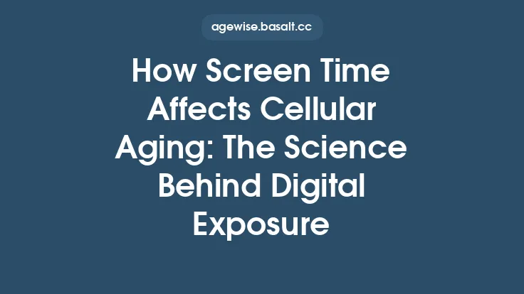 How Screen Time Affects Cellular Aging: The Science Behind Digital Exposure Thumbnail