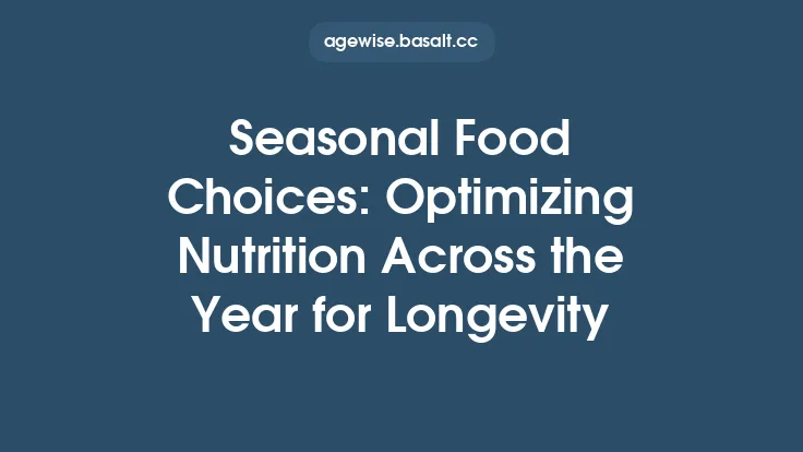 Seasonal Food Choices: Optimizing Nutrition Across the Year for Longevity Thumbnail