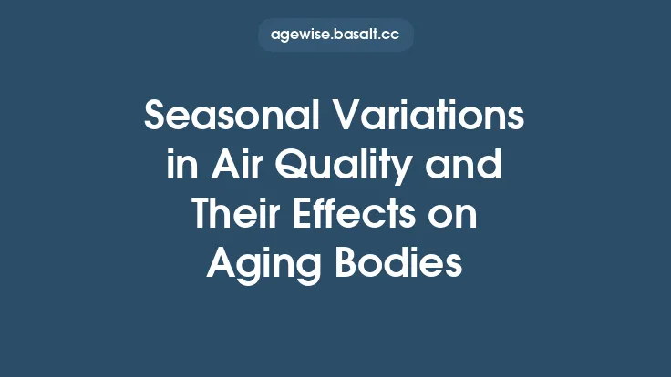 Seasonal Variations in Air Quality and Their Effects on Aging Bodies Thumbnail