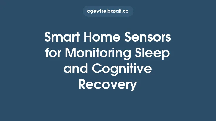 Smart Home Sensors for Monitoring Sleep and Cognitive Recovery Thumbnail