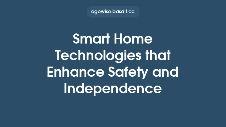 Smart Home Technologies that Enhance Safety and Independence Thumbnail