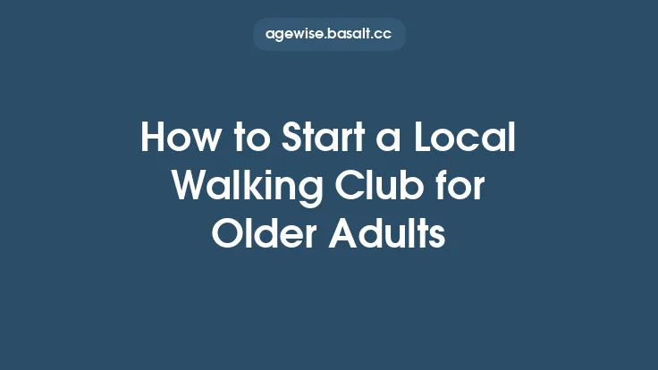 How to Start a Local Walking Club for Older Adults Thumbnail