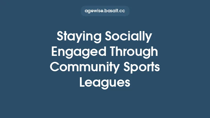 Staying Socially Engaged Through Community Sports Leagues Thumbnail