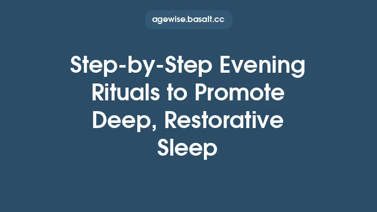 Step-by-Step Evening Rituals to Promote Deep, Restorative Sleep Thumbnail