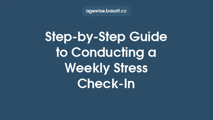 Step‑by‑Step Guide to Conducting a Weekly Stress Check‑In Thumbnail