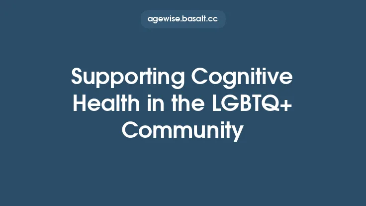 Supporting Cognitive Health in the LGBTQ+ Community Thumbnail