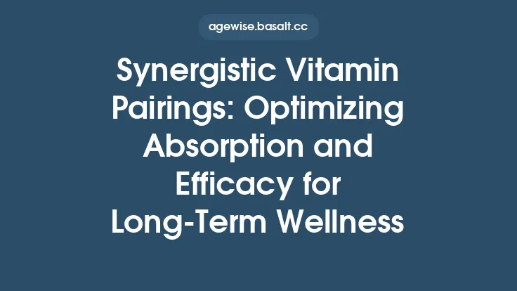 Synergistic Vitamin Pairings: Optimizing Absorption and Efficacy for Long‑Term Wellness Thumbnail