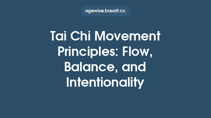 Tai Chi Movement Principles: Flow, Balance, and Intentionality Thumbnail