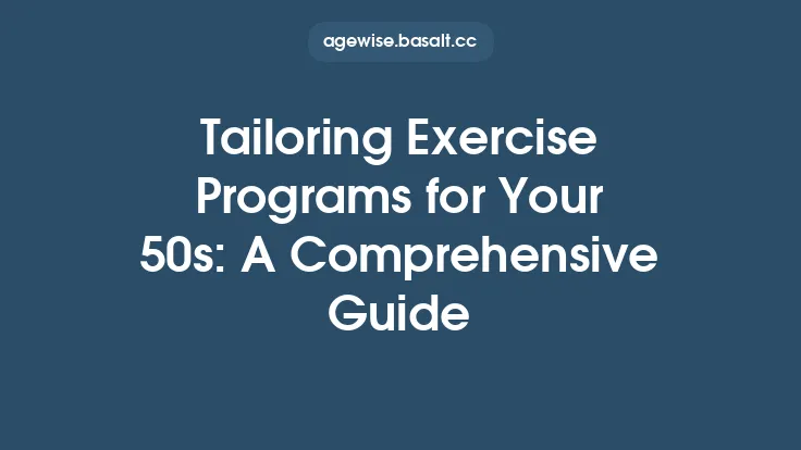 Tailoring Exercise Programs for Your 50s: A Comprehensive Guide Thumbnail