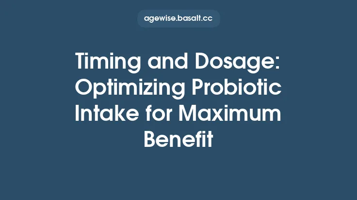 Timing and Dosage: Optimizing Probiotic Intake for Maximum Benefit Thumbnail