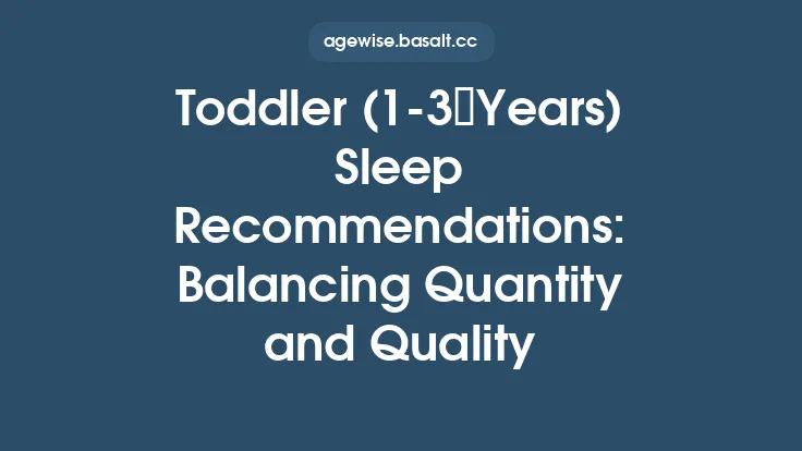 Toddler (1‑3 Years) Sleep Recommendations: Balancing Quantity and Quality Thumbnail
