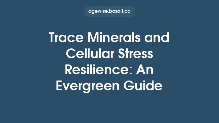 Trace Minerals and Cellular Stress Resilience: An Evergreen Guide Thumbnail