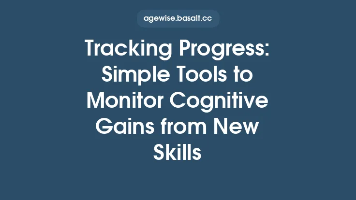 Tracking Progress: Simple Tools to Monitor Cognitive Gains from New Skills Thumbnail
