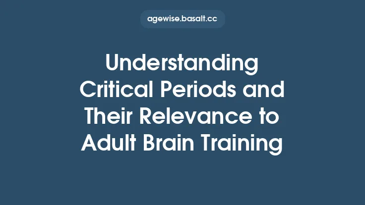 Understanding Critical Periods and Their Relevance to Adult Brain Training Thumbnail