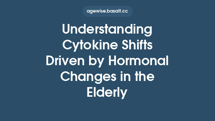 Understanding Cytokine Shifts Driven by Hormonal Changes in the Elderly Thumbnail