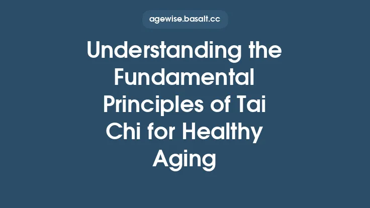 Understanding the Fundamental Principles of Tai Chi for Healthy Aging Thumbnail