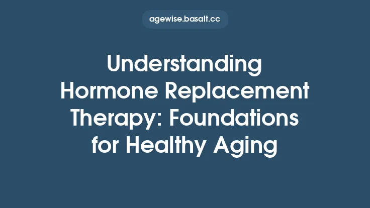 Understanding Hormone Replacement Therapy: Foundations for Healthy Aging Thumbnail