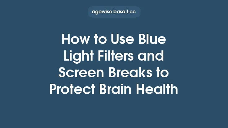 How to Use Blue Light Filters and Screen Breaks to Protect Brain Health Thumbnail