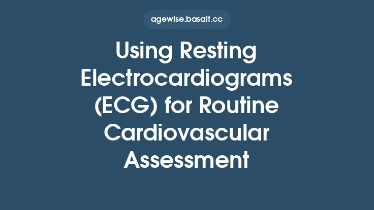 Using Resting Electrocardiograms (ECG) for Routine Cardiovascular Assessment Thumbnail