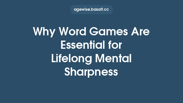 Why Word Games Are Essential for Lifelong Mental Sharpness Thumbnail